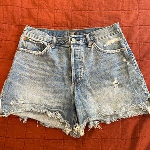 High rise Abercrombie and Fitch shorts
